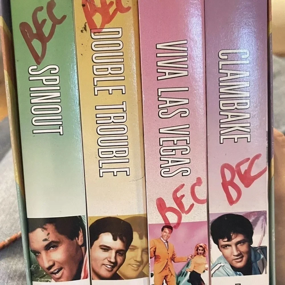 Vintage Elvis VHS HiFi Collection Box with 4 Movies